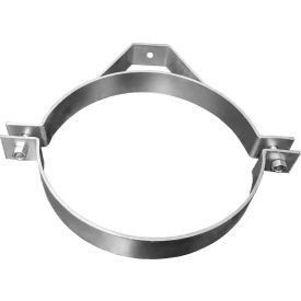 US DUCT INC HSH08.G US Duct Hat Style Saddle Hanger, 8" Diameter, Galvanized image.