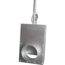 US DUCT INC RACO06.SS US Duct Clamp Together Automatic Blast Gate, 6" Diameter, 304 Stianless Steel image.