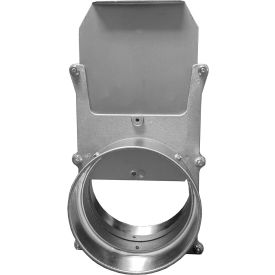 US DUCT INC RCO04.G US Duct Clamp Together Manual Blast Gate, 4" Diameter, Galvanized image.