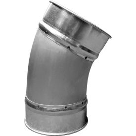 US DUCT INC RESD0630.G22 US Duct Clamp Together 30 ° Elbow 1.0 CLR, 6" Diameter, Galvanized, 22 Gauge image.