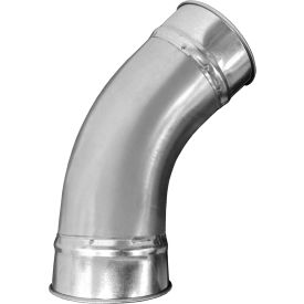 US DUCT INC RESD0645.G22 US Duct Clamp Together 45 ° Elbow 1.0 CLR, 6" Diameter, Galvanized, 22 Gauge image.