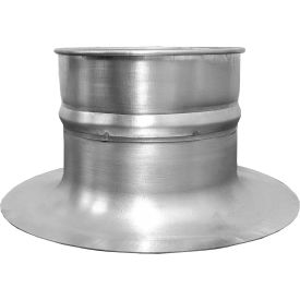 US DUCT INC SBM08.G22 US Duct Clamp Together Bell Mouth Hood, 8" Diameter, Galvanized, 22 Gauge image.