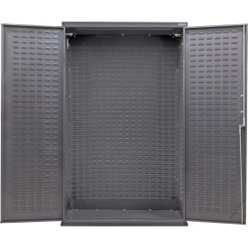 Global Industrial Configurable Electronic Locking Bin & Shelf Cabinet 48"W x 24"D x 78"H Gray 
