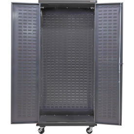 Global Industrial Configurable Electronic Locking Mobile Cabinet Powered 36"W x 24"D x 85"H 