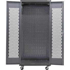 Global Industrial Configurable Ventilated Mobile Cabinet Powered 36"W x 24"D x 85"H 