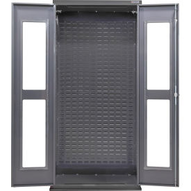 Global Industrial Configurable Clear-View Cabinet Powered 36"W x 24"D x 78"H 