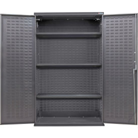 Global Industrial Configurable Shelf Cabinet 48"W x 24"D x 78"H Gray 3 Shelf 