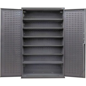 Global Industrial Configurable Shelf Cabinet 48"W x 24"D x 78"H Gray 6 Shelf 