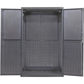Global Industrial Configurable Pegboard Cabinet 48"W x 24"D x 78"H Gray 