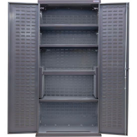 Global Industrial E-Locking Configurable Charging Cabinet 36"W x 24"D x 78"H 4 Shelves 