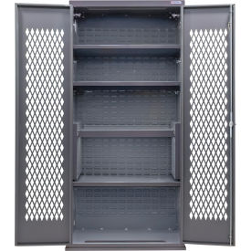 Global Industrial Configurable Ventilated Charging Cabinet 36"W x 24"D x 78"H 4 Shelves 