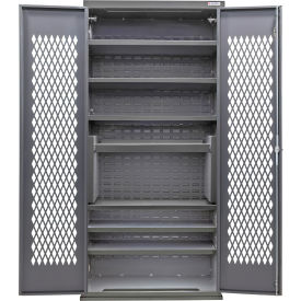 Global Industrial Configurable Ventilated Charging Cabinet 36"W x 24"D x 78"H 7 Shelves 