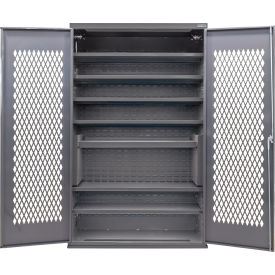 Global Industrial Configurable Ventilated Charging Cabinet 48"W x 24"D x 78"H 7 Shelves 