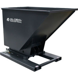 Global Industrial Hydraulic Powered Self-Dumping Forklift Hopper 1 Cu. Yd. 6000 lb. Capacity 