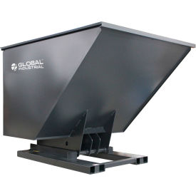 Global Industrial Hydraulic Powered Self-Dumping Forklift Hopper 2 Cu. Yd. 2000 lb. Capacity 