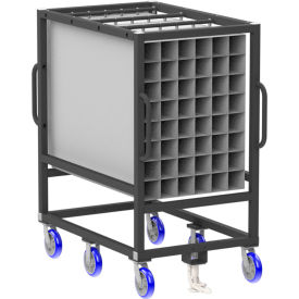 Valley Craft® Parts Cart Double Sided w/ 5" x 5" Pockets 600 lb. Cap. 54"L x 36"W x 67"H2 