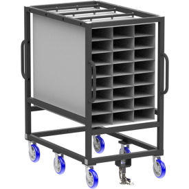 Valley Craft® Parts Cart Double Sided w/ 5" x 10" Pockets 600 lb. Cap. 54"L x 36"W x 67"H 