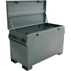 Valley Craft® Jobsite Box 18 Cu. Ft. Capacity 50"W x 24"D x 31"H Gray 