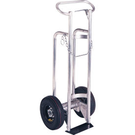 Valley Craft® Single Cylinder Hand Truck with Brake For 9" Dia. Cylinders 600 lb. Capacity