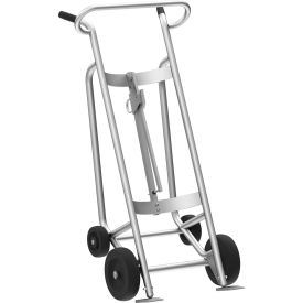 Valley Craft® 4-Wheel Aluminum Drum Truck Molded Rubber Wheels 1000 lb. Cap.