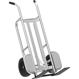 Aluminum Mini Pallet Truck with Pneumatic Wheels, 1000 lb. Cap., Silver view 2
