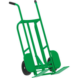 Steel Mini Pallet Truck with Mold on Rubber Wheels, 1000 lb. Cap., Green view 2