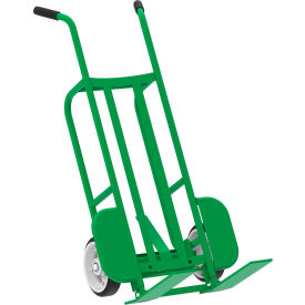 Steel Mini Pallet Truck with Brake, 1000 lb Capacity, Green view 2