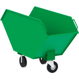 Steel Waste & Chip Truck 2/5 Cu. Yd. Capacity 1500 lb., Green view 2