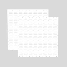 Louvered Wall Panel, 24"W x 24"H, White, Pack of 2 view 2