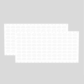 Louvered Wall Panel, 36"W x 18"H, White, Pack of 2 view 2