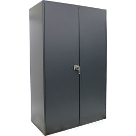 Valley Craft® HD Storage Cabinet with Electronic Lock 14 Gauge 36"W x 24"D x 84"H Charcoal