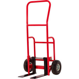 Multi-Use Flat Forks Hand Truck with Never Flat Wheels, 800 lb. Cap., Red view 2