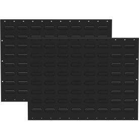 Louvered Wall Panel, 24"W x 18"H, Black, Pack of 2 view 2