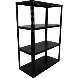 Valley Craft® 4 Shelf Heavy Duty Open Steel Shelving Starter 48"W x 24"D x 72"H 