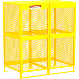 Vertical Gas Cylinder Storage Cabinet, 20 Cylinders Capacity, 62"W x 40"D x 71"H view 2