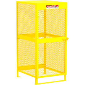 Vertical Gas Cylinder Storage Cabinet, 10 Cylinders Capacity, 32"W x 40"D x 71"H view 2