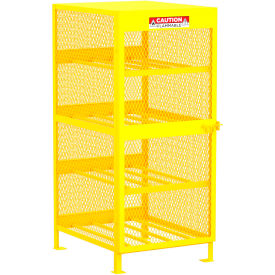 Horizontal Gas Cylinder Storage Cabinet, 8 Cylinders Capacity, 32"W x 40"D x 71"H view 2