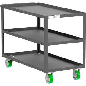 Steel Utility Cart with 3 Shelves, 2000 lb. Capacity, 53"L x 24"W x 36"H view 2