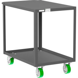 Steel Flat Top Utility Cart with 2 Shelves, 2000 lb. Capacity, 41"L x 24"W x 36"H view 2