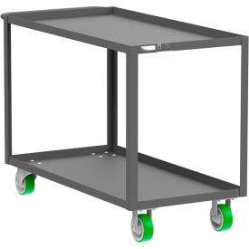 Steel Utility Cart with 2 Shelves, 2000 lb. Capacity, 53"L x 24"W x 36"H view 2