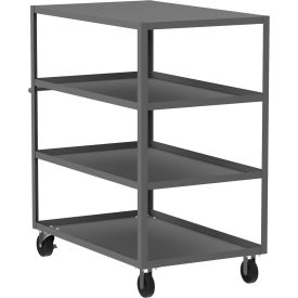 Steel Flat Top Utility Cart with 4 Shelves, 3600 lb. Capacity, 53"L x 30"W x 56"H view 2