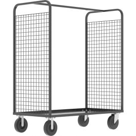2-Sided Stock Picking Cage Cart, 57"L x 30"W, 1600 lb. Capacity, Gray view 2