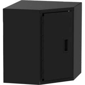 Valley Craft® Corner Wall Mountable Storage Cabinet 21"W x 21"D x 24"H All-Welded Black 