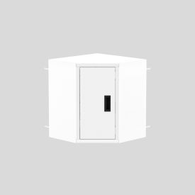 Valley Craft® Corner Wall Mountable Storage Cabinet 21"W x 21"D x 24"H All-Welded White 