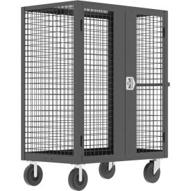 Security Cart, 51"L x 30"W x 66"H, 2000 lb. Cap., Gray view 2