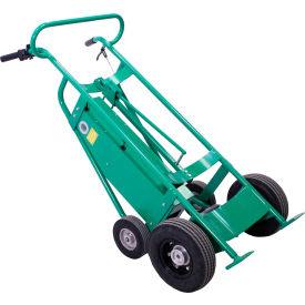 4-Wheel Powered Drum Truck, Standard Chime Hook, Pneumatic Wheels, 800 lb. Cap. view 2