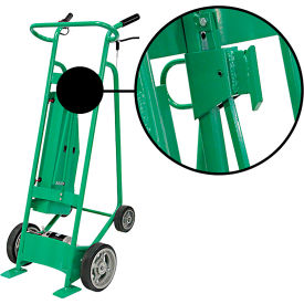 4-Wheel Powered Drum Truck, Fiber Chime Hook, Solid Rubber Wheels, 800 lb. Cap. view 2