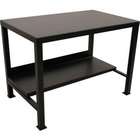 Welded Work Table, 48 x 30", Steel Square Edge view 2