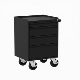 Deluxe Mobile Workbench, 4 Drawers, 2000 lb. Capacity, 28"W x 21"D x 36"H, Black view 2