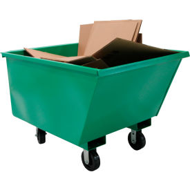 Valley Craft® Steel Mobile Hopper 1/2 Cu. Yd. Capacity 2000 lb. Cap. Green